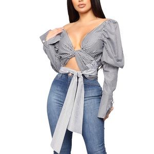 Good Timing Striped Blouse